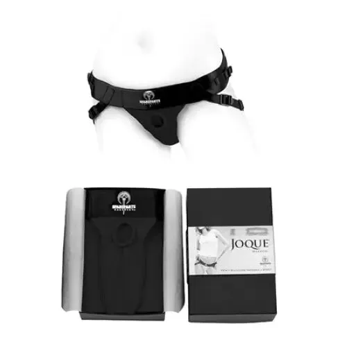 Female Sex Toys SpareParts Joque Double Strap Harness Black Size B SpareParts Hardware