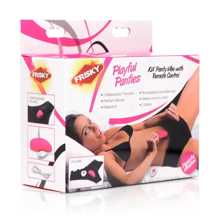 Frisky Female Sex Toys Playful Panties 10x Panty Vibe With Remote Control Frisky Female Sex Toys Playful Panties 10x Panty Vibe With Remote Control