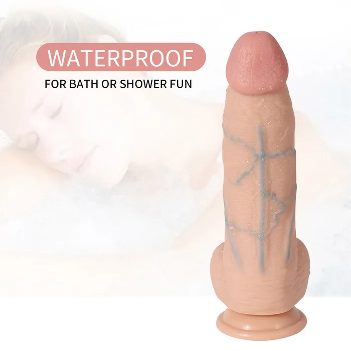 G12 DualDensity Realistic Veins Texture Suction Cup Dildo with Balls 9 Inch Modi Dildos
