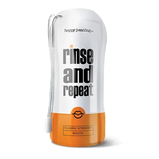 Global Novelties LLC Happy Ending Rinse And Repeat Classic Stroker Mouth Male Sex Toys Global Novelties LLC Happy Ending Rinse And Repeat Classic Stroker Mouth Male Sex Toys