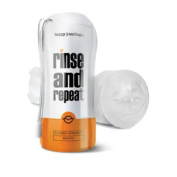 Global Novelties LLC Happy Ending Rinse And Repeat Classic Stroker Mouth Male Sex Toys Global Novelties LLC Happy Ending Rinse And Repeat Classic Stroker Mouth Male Sex Toys