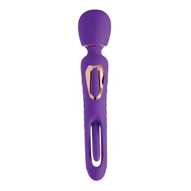 Honey Play Box Vibrators Riley Vibrating Massage Wand Gspot Tapping Stimulator Purple