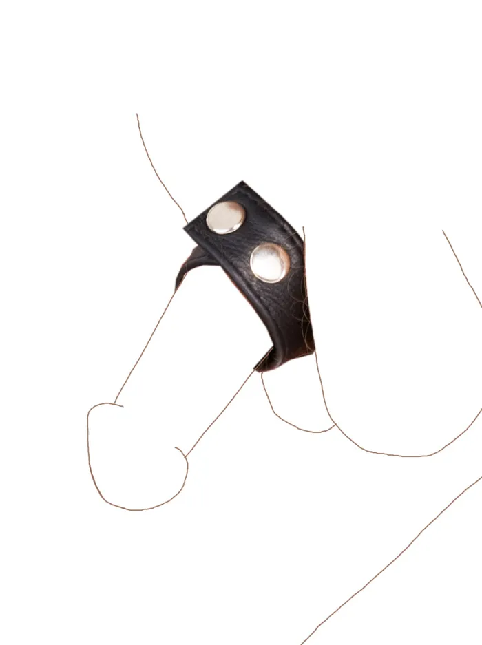 HonourSkintwocom Female Sex Toys Leather Cock Strap with Stimulators HonourSkintwocom Female Sex Toys Leather Cock Strap with Stimulators