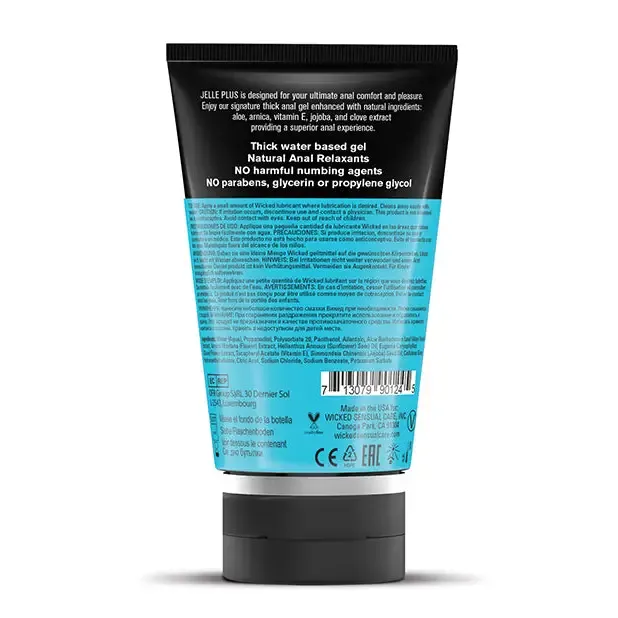 Male Sex Toys Wicked Sensual Care Collection Wicked Jelle Plus Anal Lubricant With Relaxants 4oz Male Sex Toys Wicked Sensual Care Collection Wicked Jelle Plus Anal Lubricant With Relaxants 4oz