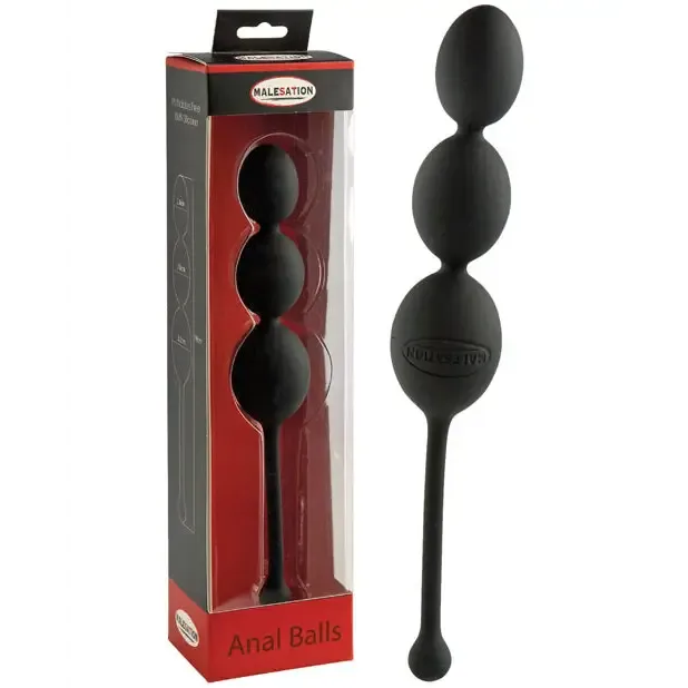MALESATION Anal Balls Black St Rubber Gmbh Anal