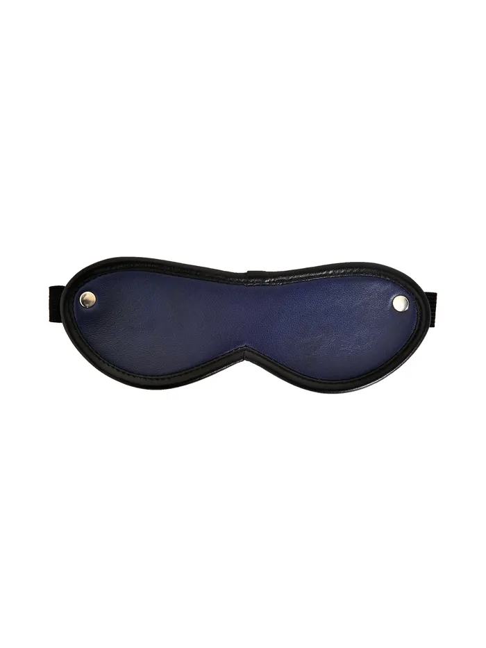 Mens Underwear HonourSkintwocom Blue Leather Blindfold With Black Trim One Size Mens Underwear HonourSkintwocom Blue Leather Blindfold With Black Trim One Size