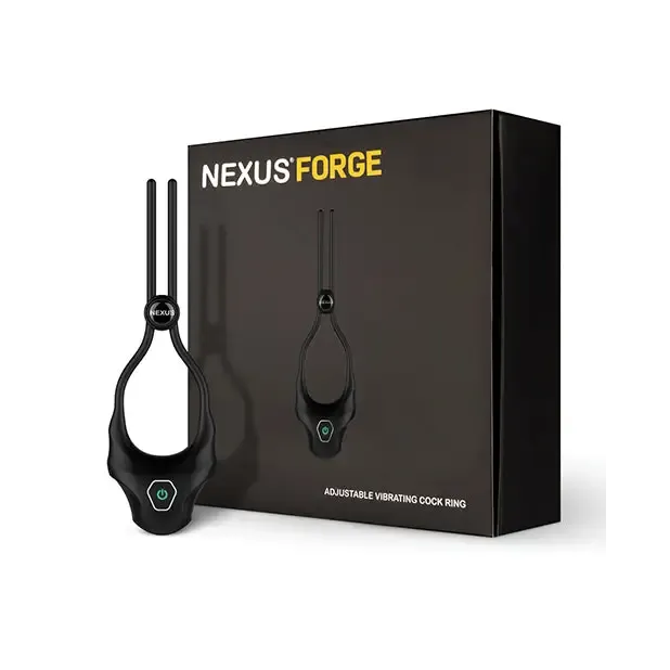 Nexus Forge Adjustable Vibrating Cock Ring Black Nexus Couples