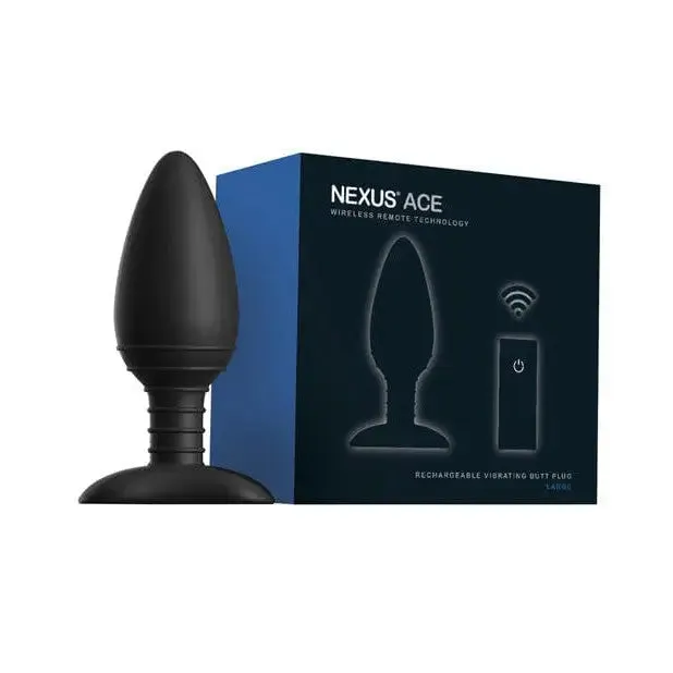 Nexus Nexus Ace Remote Control Butt Plug Large Black Anal