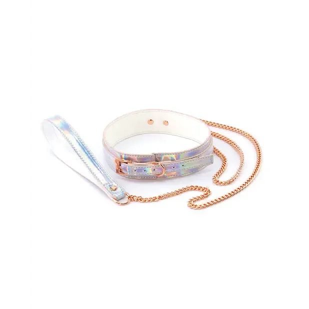 NS Novelties Couples Cosmo Bondage Collar Leash Rainbow NS Novelties Couples Cosmo Bondage Collar Leash Rainbow