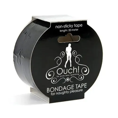 Ouch Bondage Tape 20m 66ft Black SHOTS AMERICA Couples