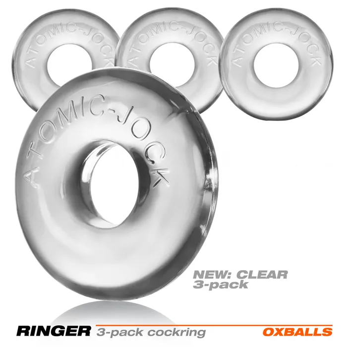 Oxballs Ringer Cockring 3Pack Clear Oxballs Anal