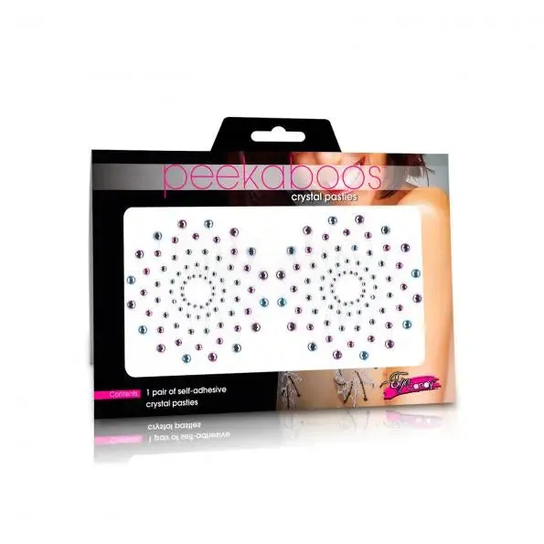Pasties Crystal Mosaic Bluepurplepeekaboo Crystals XGEN Products Vibrators Pasties Crystal Mosaic Bluepurplepeekaboo Crystals XGEN Products Vibrators