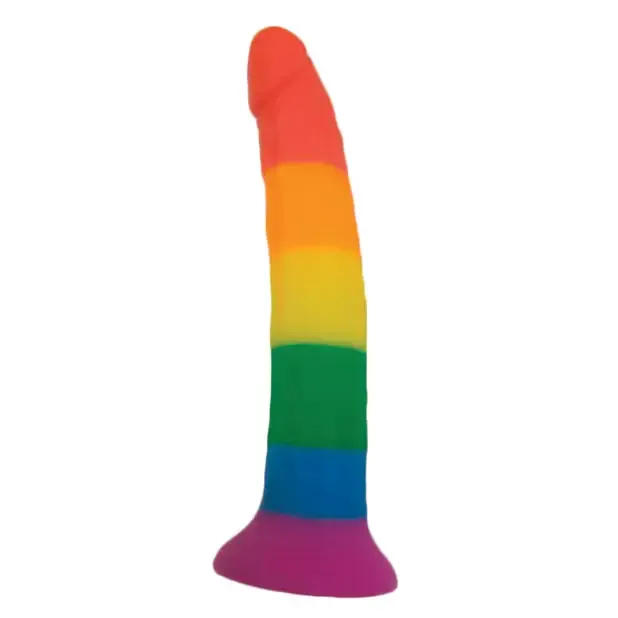 Rainbow Power Drive 7 inch Strap On Dildo With Harness Silicone Hott Products Unlimited Female Sex Toys Rainbow Power Drive 7 inch Strap On Dildo With Harness Silicone Hott Products Unlimited Female Sex Toys