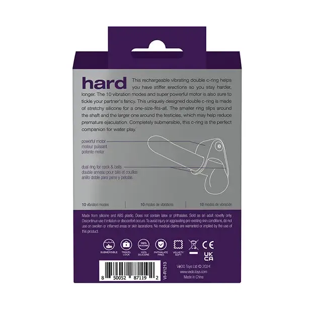 Savvy Co VeDo Hard Rechargeable CRing Male Sex Toys