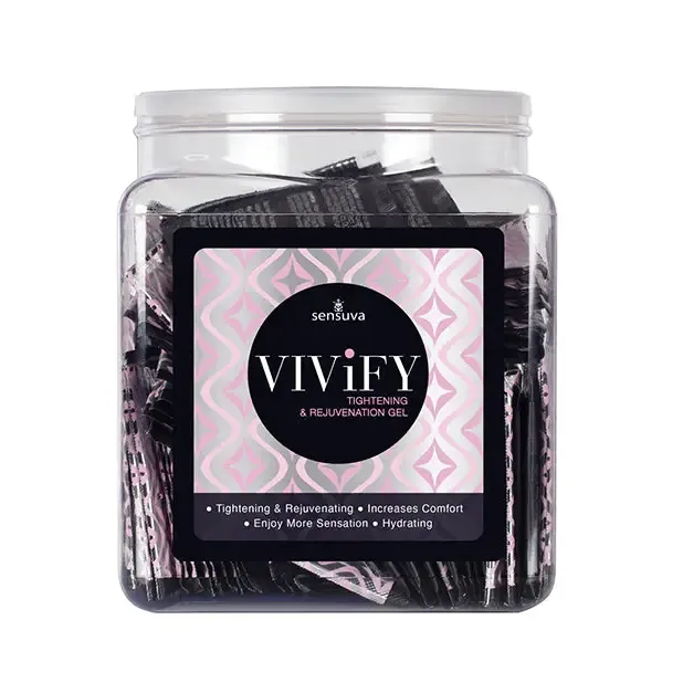 Sensuva Anal Vivify Tightening Rejuvenation Gel Tub Of 100 Single Use Packet