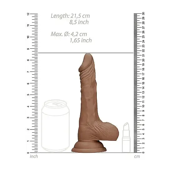 SHOTS AMERICA Dildos Realrock Dong Tan W Testicles SHOTS AMERICA Dildos Realrock Dong Tan W Testicles