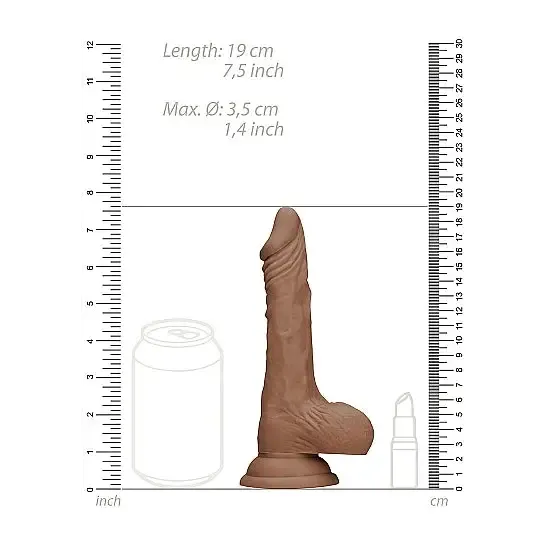 SHOTS AMERICA Dildos Realrock Dong Tan W Testicles SHOTS AMERICA Dildos Realrock Dong Tan W Testicles