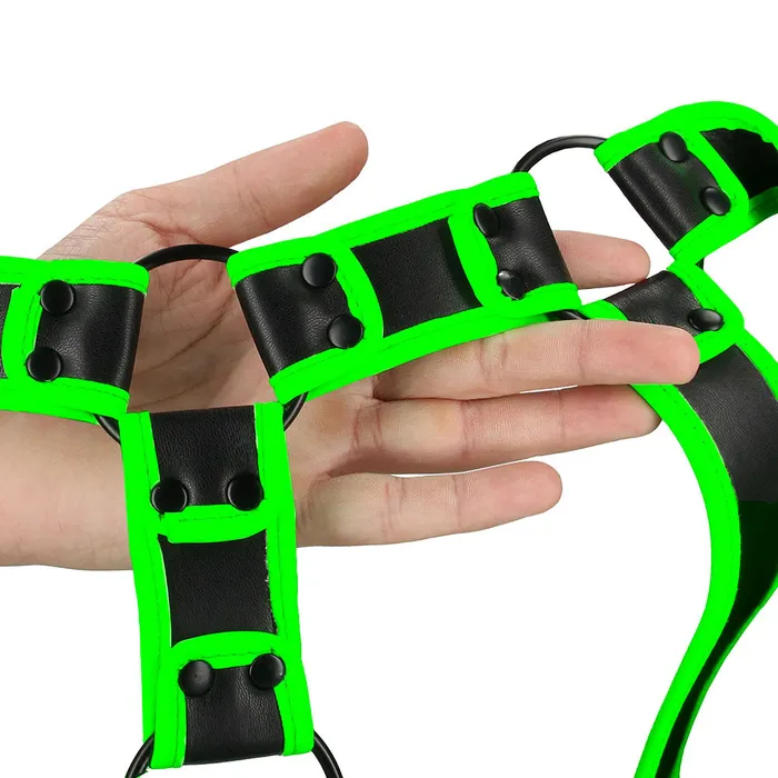 Shots Toys Female Sex Toys Ouch Glow In The Dark Upper Body Harness in SM Shots Toys Female Sex Toys Ouch Glow In The Dark Upper Body Harness in SM