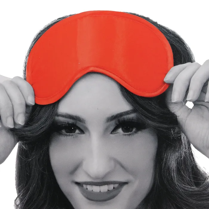 Sportsheets Sex Mischief Satin Blindfold in Red Vibrators