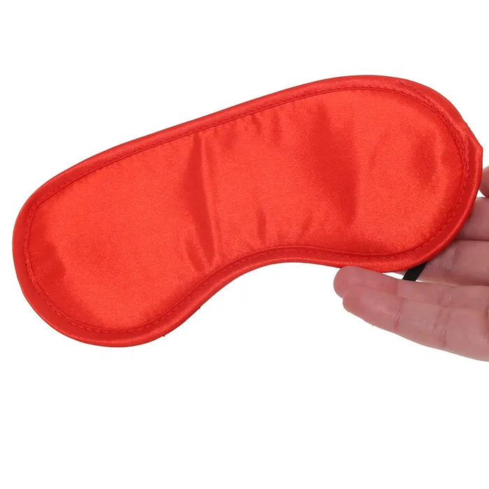 Sportsheets Sex Mischief Satin Blindfold in Red Vibrators
