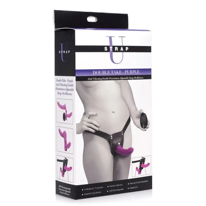 Strap U Female Sex Toys Strap U Double Take Double Penetration Vibrating Strap On Kit Strap U Female Sex Toys Strap U Double Take Double Penetration Vibrating Strap On Kit