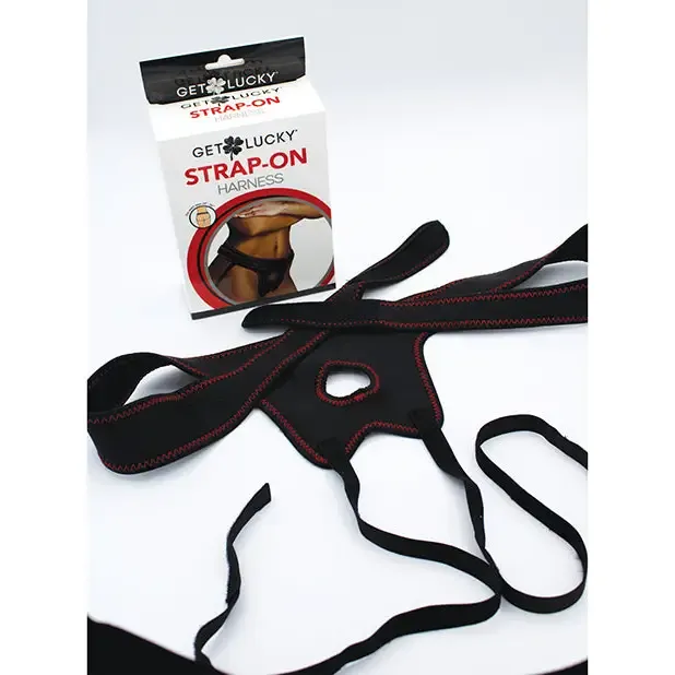 Thank Me Now INC Female Sex Toys Get Lucky Strap On Harness Black Thank Me Now INC Female Sex Toys Get Lucky Strap On Harness Black