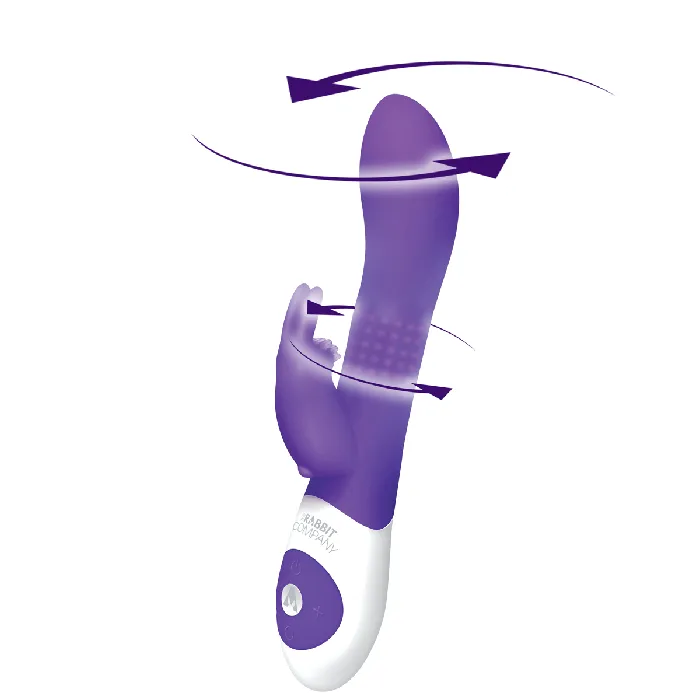 The Rabbit Company The Rabbit Company Beaded Rabbit Vibrator Purple Vibrators