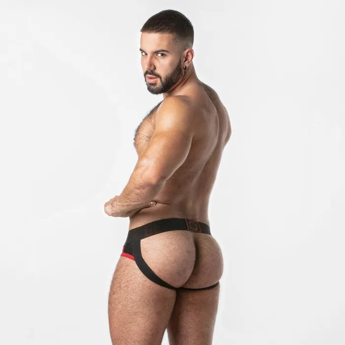 Vibrators Locker Gear LOCKER GEAR Open Access Jock Brief Red