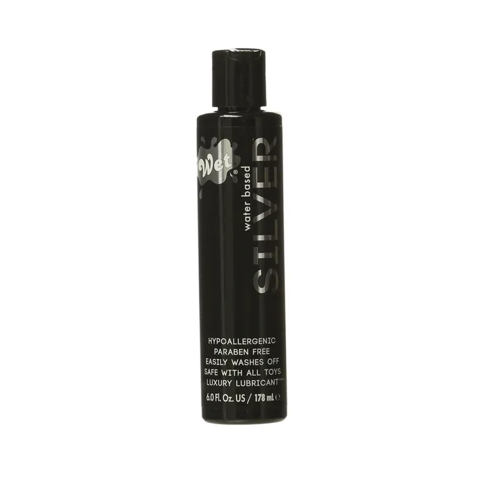 Wet Wet Silver Water Based Lubricant 6 oz Lubricants