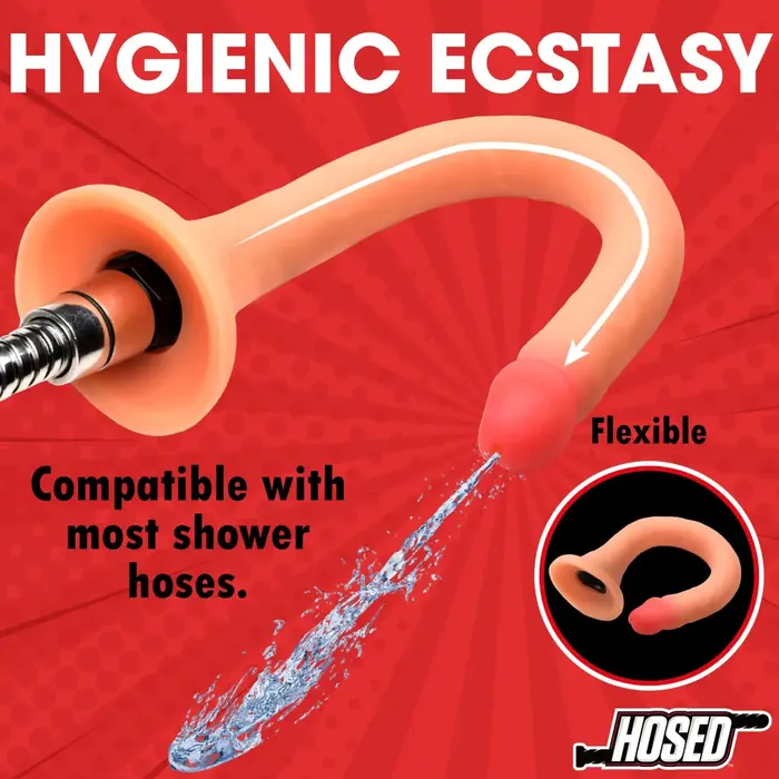 XR Brands Female Sex Toys 12 Slim Silicone Enema Hose