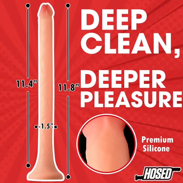 XR Brands Female Sex Toys 12 Slim Silicone Enema Hose