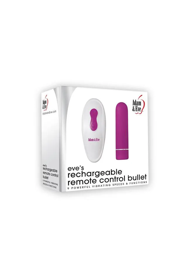 Adam Eve Eves Rechargeable Remote Control Bullet Pink Adam Eve Female Sex Toys