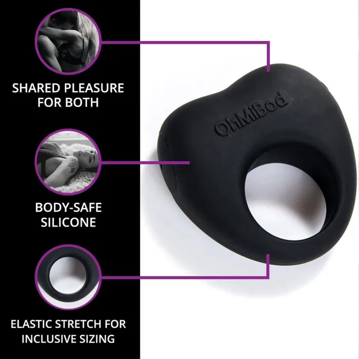 Anal OhMiBod OhMiBod Lovelife Share Couples Ring Vibe Black