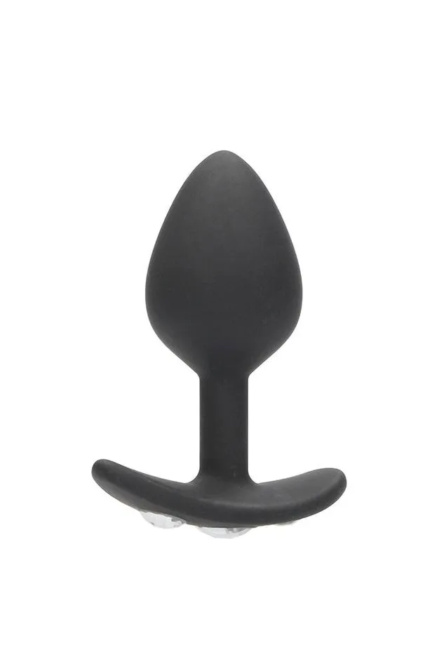 Anal Ouch by Shots Toys Diamond Butt Plug With Handle Black Assorted Shots Toys