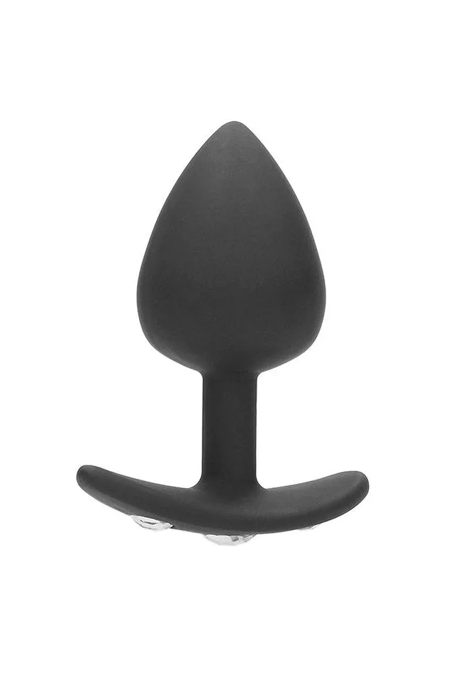 Anal Ouch by Shots Toys Diamond Butt Plug With Handle Black Assorted Shots Toys