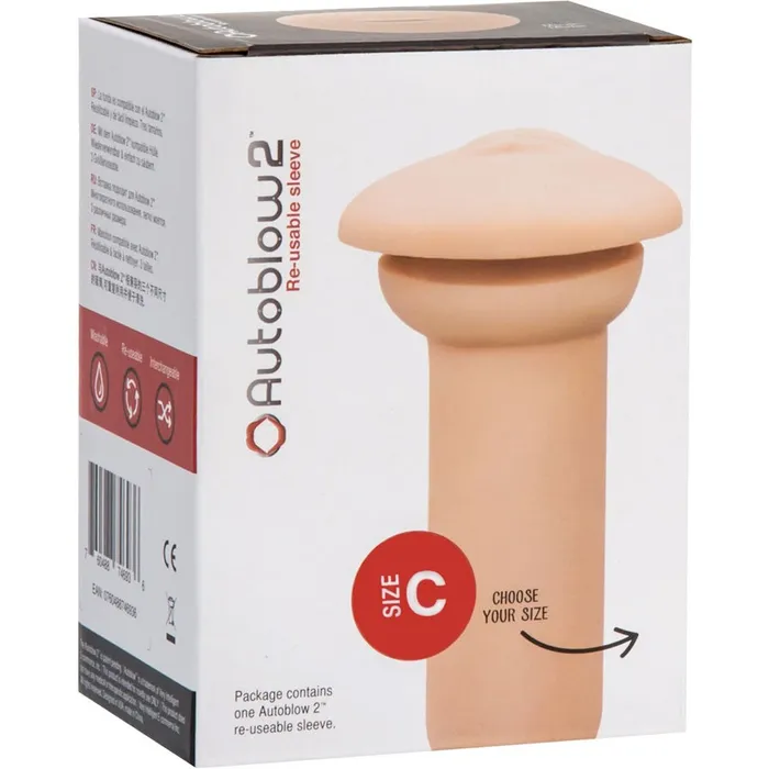AUTOBLOW Male Sex Toys Autoblow 2 Plus XT Mouth Sleeve Size C Light