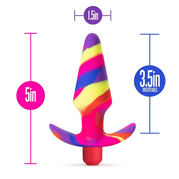 Avant Male Sex Toys Avant Free Spirit Vibrating Anal Plug Scarlet