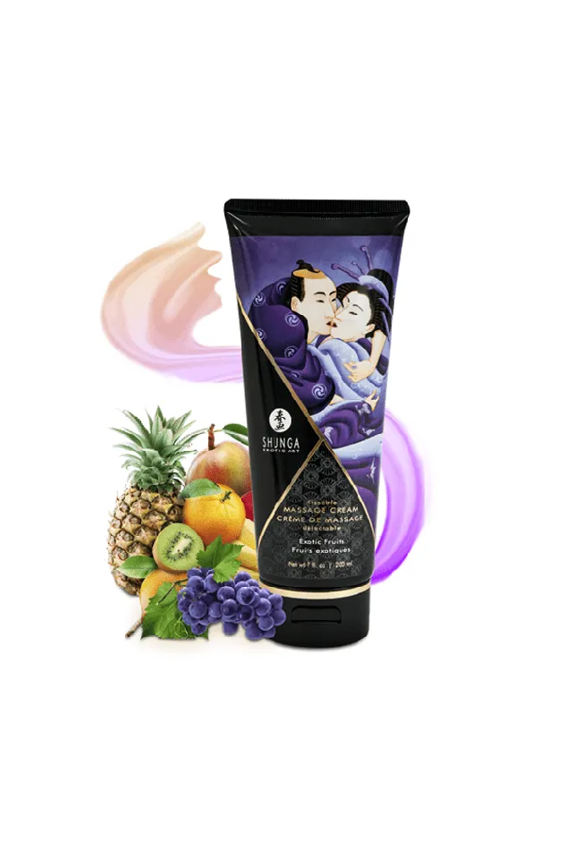 Couples Shunga Shunga Kissable Massage Cream Exotic Fruits