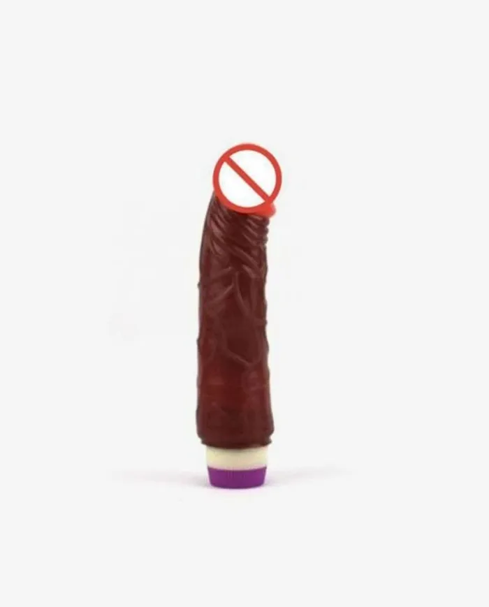 Dildos Adultskart Brown Color 7 Inch Vibrating Stud Dildo