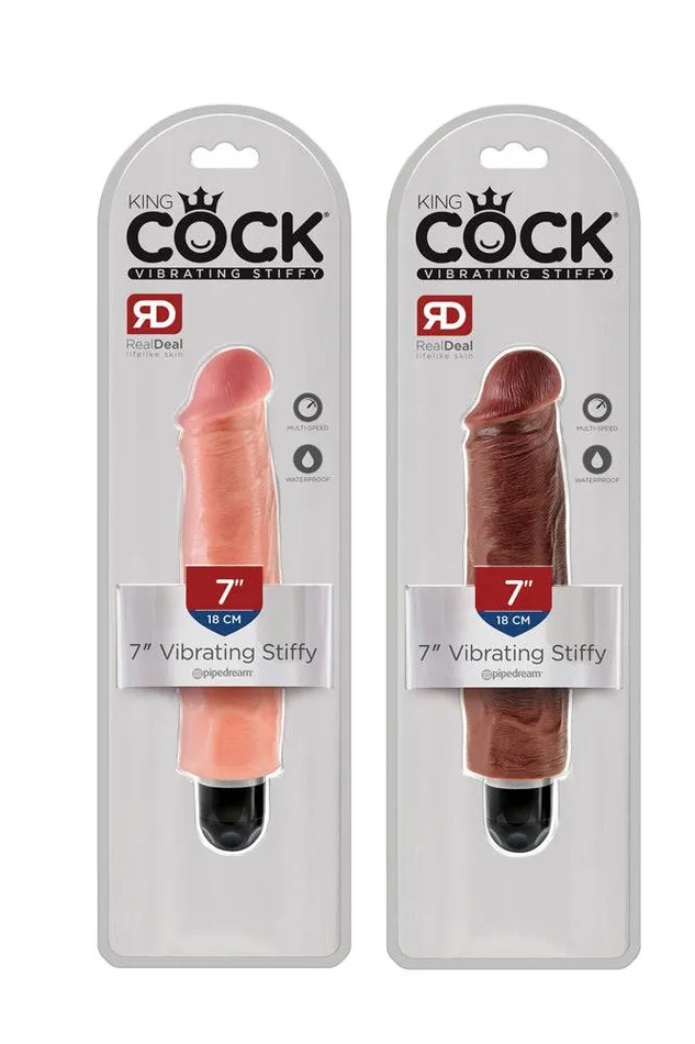 Dildos Pipedream Pipedream King Cock Vibrating Realistic Stiffy Dildo 7 inch Dildos Pipedream Pipedream King Cock Vibrating Realistic Stiffy Dildo 7 inch