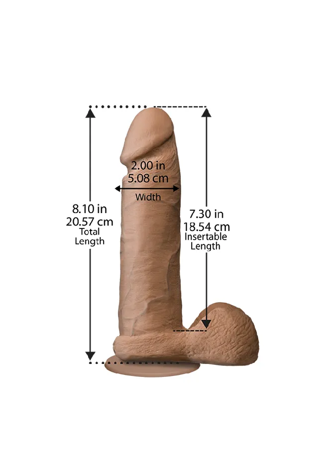 Doc Johnson Doc Johnson The Realistic Cock Ultraskyn Dildo w Removable VacULock Base Assorted Sizes Colors Dildos