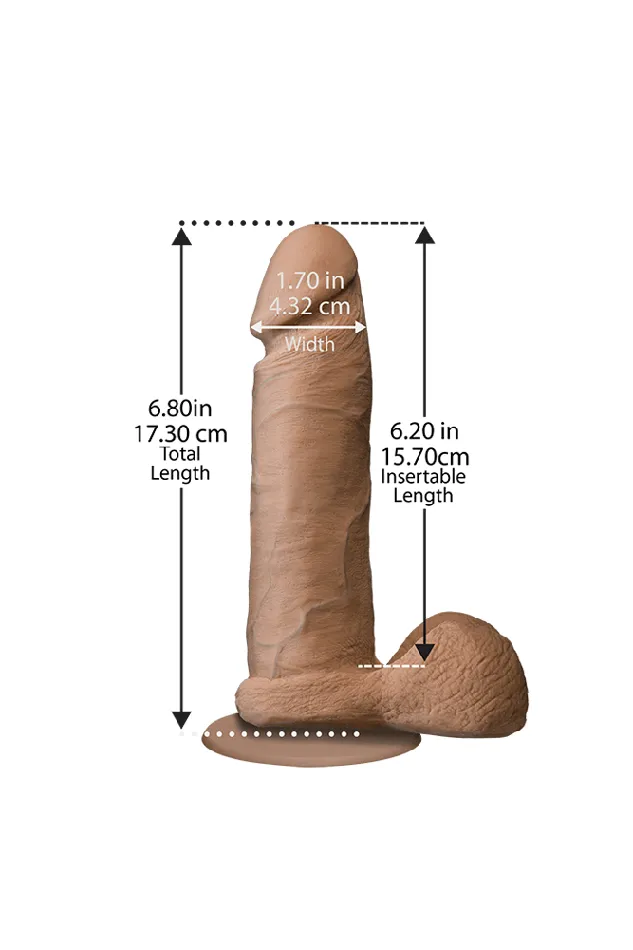 Doc Johnson Doc Johnson The Realistic Cock Ultraskyn Dildo w Removable VacULock Base Assorted Sizes Colors Dildos