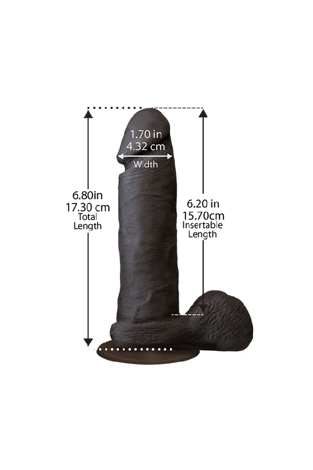 Doc Johnson Doc Johnson The Realistic Cock Ultraskyn Dildo w Removable VacULock Base Assorted Sizes Colors Dildos