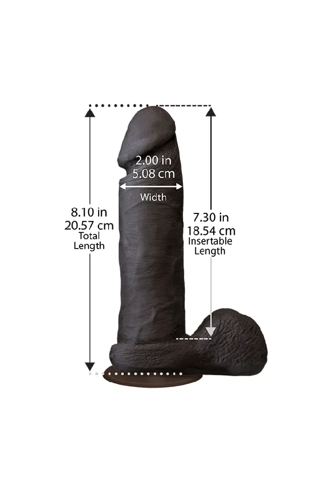 Doc Johnson Doc Johnson The Realistic Cock Ultraskyn Dildo w Removable VacULock Base Assorted Sizes Colors Dildos