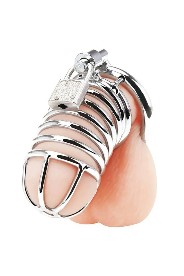 Electric Eel Blue Line Deluxe Chastity Cock Cage Silver Electric Eel Male Sex Toys Electric Eel Blue Line Deluxe Chastity Cock Cage Silver Electric Eel Male Sex Toys