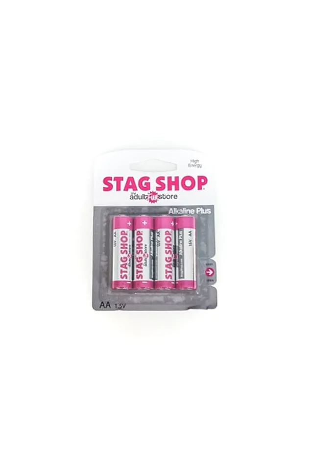 Enhancers Stag Shop Stag Shop Alkaline AA Batteries 4 Pack