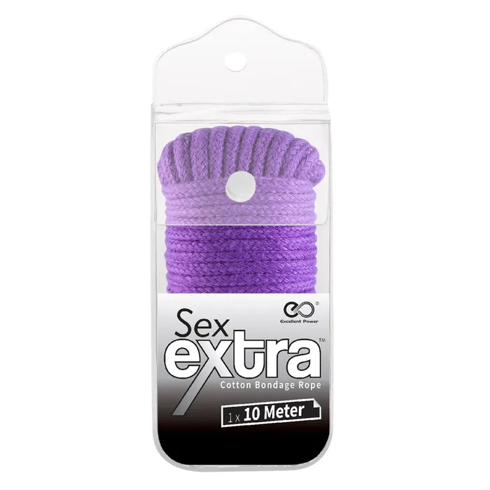 Excellent Power 10 Metre Cotton Rope Purple Excellent Power Vibrators