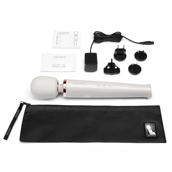LE WAND Vibrators Le Wand Original Rechargeable Wand Massager Pearl White