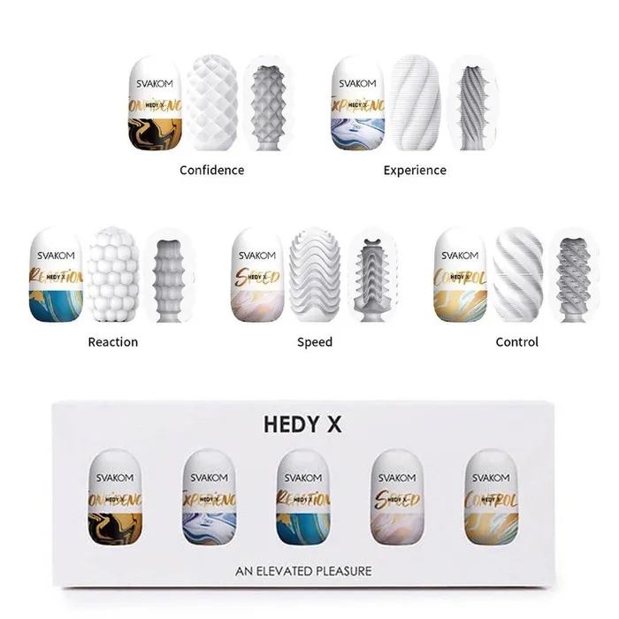 Male Sex Toys Svakom SVAKOM Hedy X Penis Strokers 5Pack