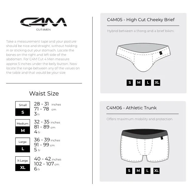 Mens Underwear CUT 4 MEN C4M Boxair Black